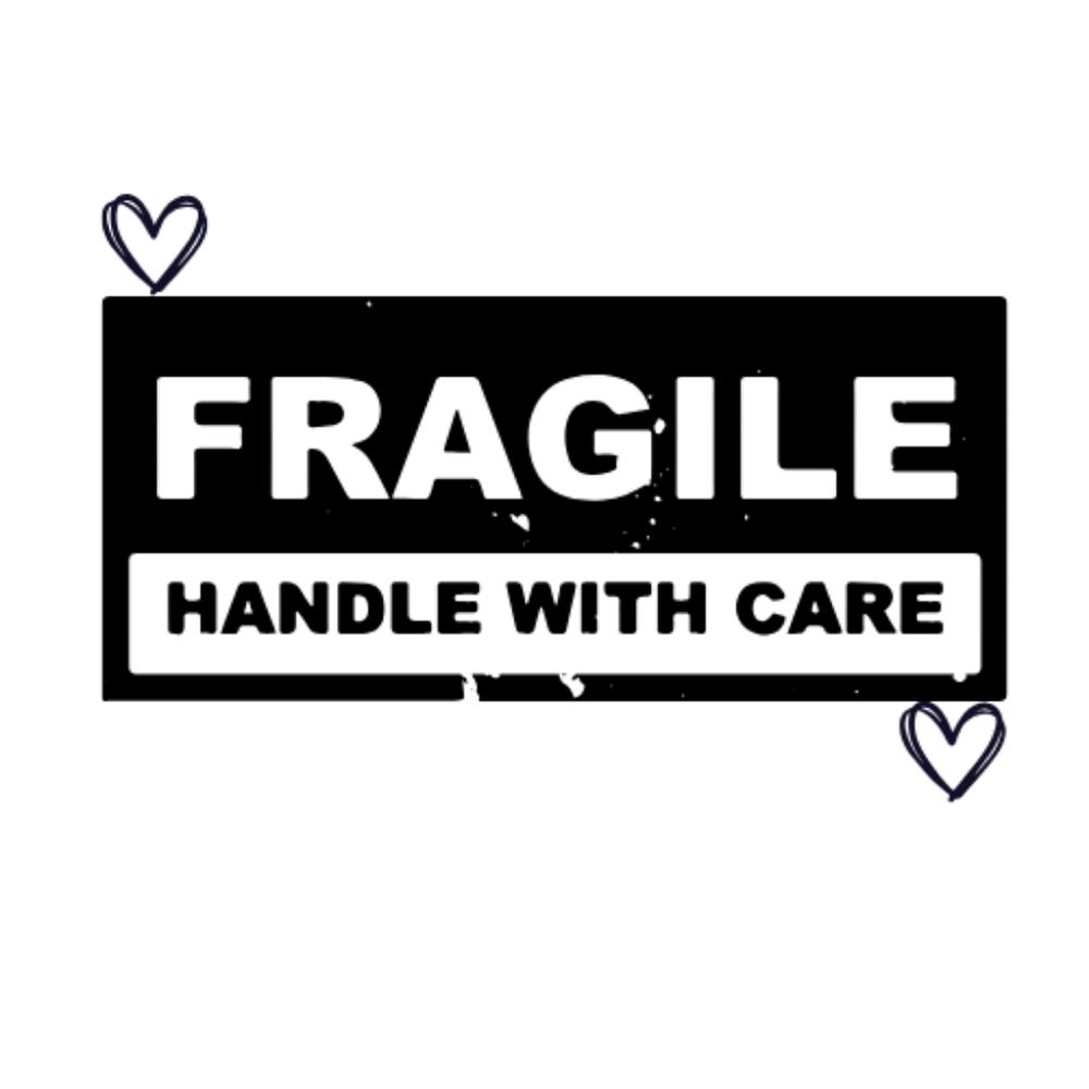 Fragile Handle With Care Stickers SET of 50